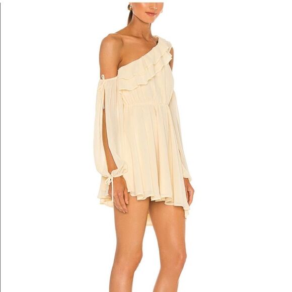 Michael Costello x Revolve Everett Mini Yellow Dress Size M - Picture 4 of 10